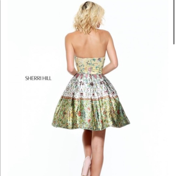 Top sherri hill short homecoming dresses New Arrivals 2016 Sexy Prom Gown A  Line 2014 Sherri Hill Short Prom Dress 3878